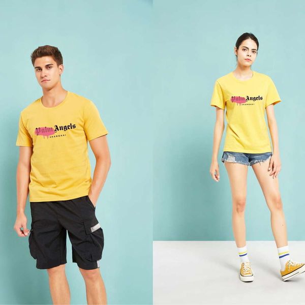 

21ss new spring and summer city limited inkjet printing short t shirt, White;black