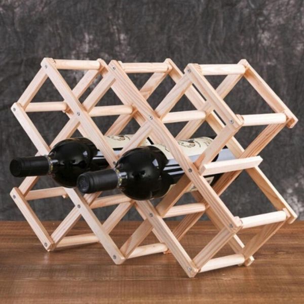 

tablewine racks est wood folding whisky holder in bottle kitchen barstorage exhibitor solid creative rack