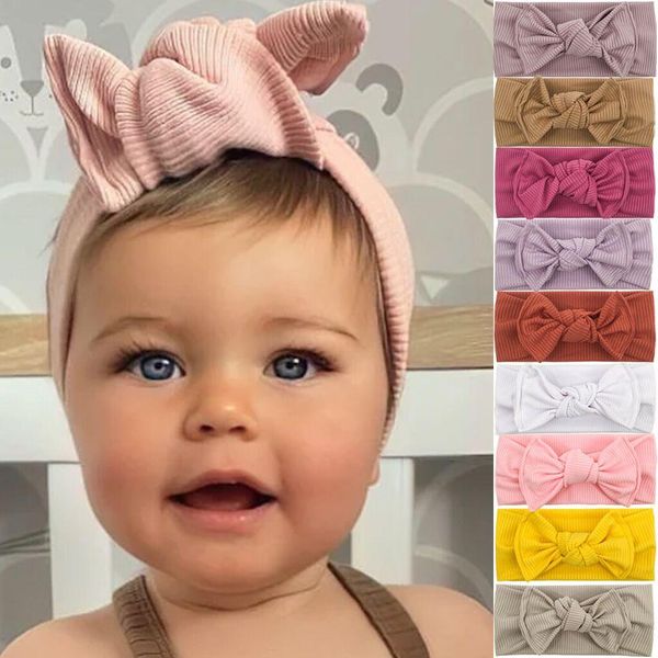 

children's wide elastic headband thread bow knot hair hoop baby head band popular fashion xmas accessory, Slivery;white