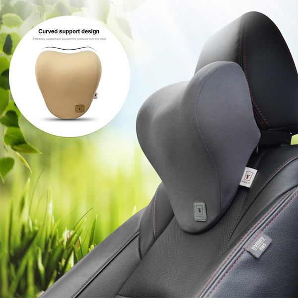 

seat cushions jinserta car neck pillow curved support breathable headrest head auto memory foam rest for kids and adults