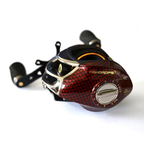 

baitcasting reels fishdrops reel fishing magnetic brake system gear ratio 6.3:1 low profile bait caster