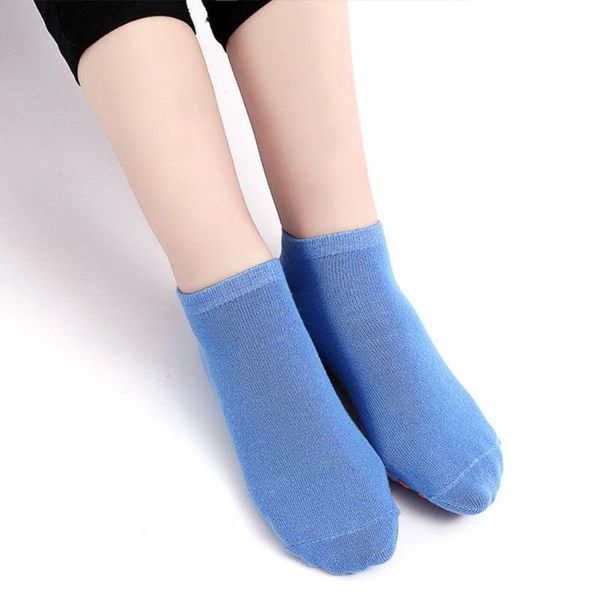 

sports socks fitness gym skid slip grippers pilates ballet barre yoga running cycling for women foot massage sportswear, Black