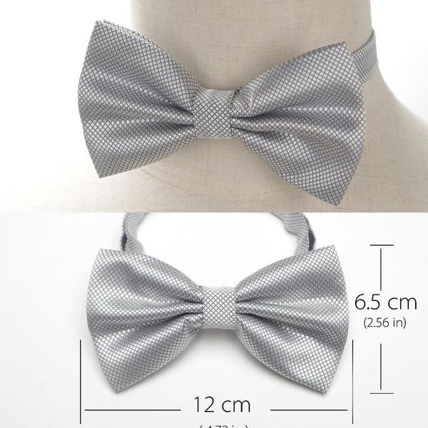 

xgvokh bow tie fashion wedding party men women gravata-borboleta solid color cravat polyester bowtie male dress sh jllqyo, Black;gray