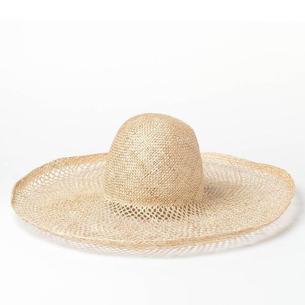 

2021 new women outdoor summer beach sun wide natural sisal straw fashion hollowed-out big brim kentucky derby hat euhm, Blue;gray