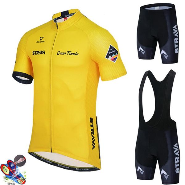 

racing sets strava summer short sleeve cycling jersey sunscreen breathable and quick-drying shorts, Black;blue