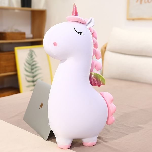 

soft rainbow unicorn doll, stuffed toy, girl sleeping pillow, doll gift