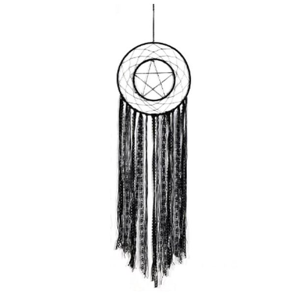 

decorative objects & figurines black tassel star dream catcher decoration wall hanging decor home wedding party ornament gift