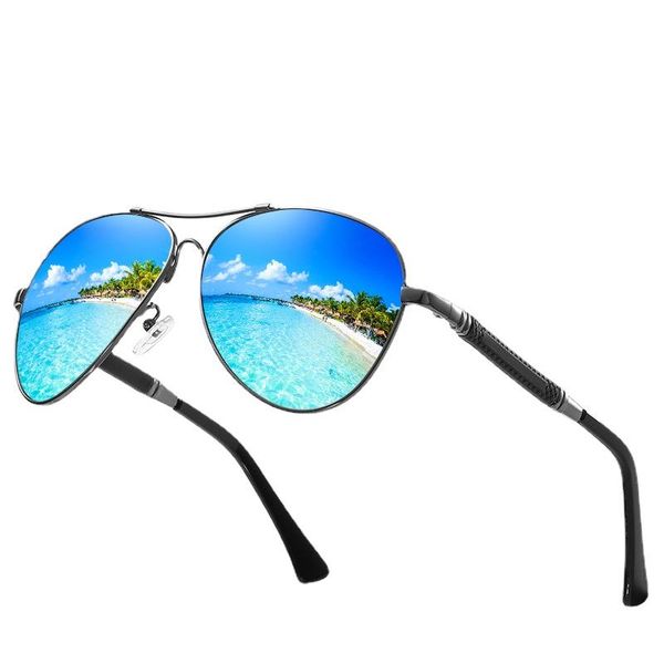 

sunglasses men/women polarized design titanium alloy memory rack color film series driving glasses fishing goggles, White;black