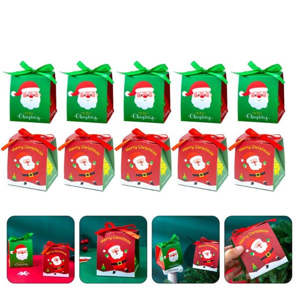 

gift wrap 10pcs lovely cartoon candy containers packing boxes christmas