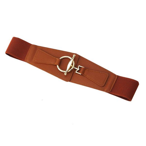 

belts 2021 fashion women's belt for dress sweater decorative waist seal elastic wide waistbands girls cummerbunds, Black;brown