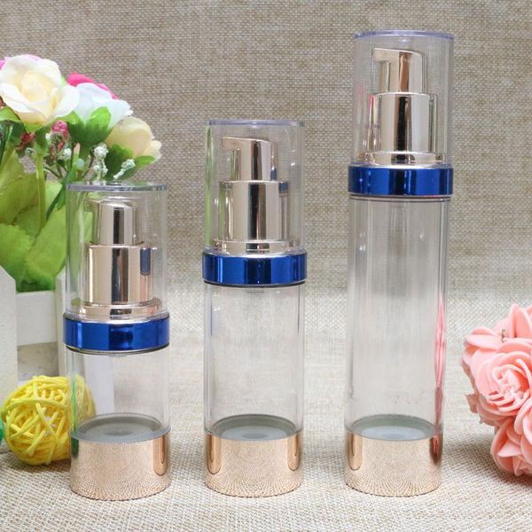 

refillable bottles portable airless pump dispenser bottle for travel lotion 15ml 30ml 50ml f20212137