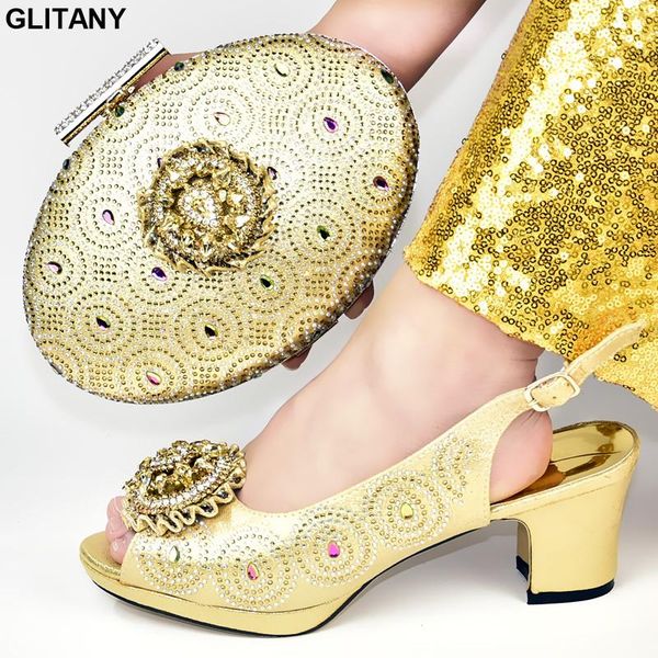

dress shoes latest design italian and bags set envio gratis buckle heel sandals african wedding shoe bag sets ladies party, Black