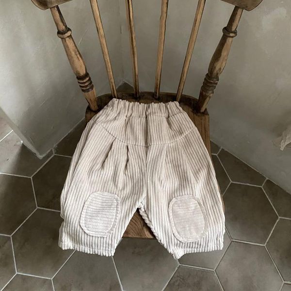 

trousers 2021 winter baby loose casual pants fashion pocket corduroy for boys kids toddler warm solid infant clothes, Blue