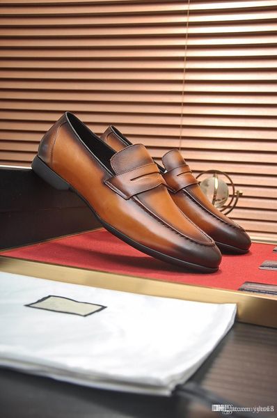 

l5 men formal wedding shoes men slip on fashion business luxury dress bow shoes men loafers pointy shoes outdoor club party moccasins 22, Black