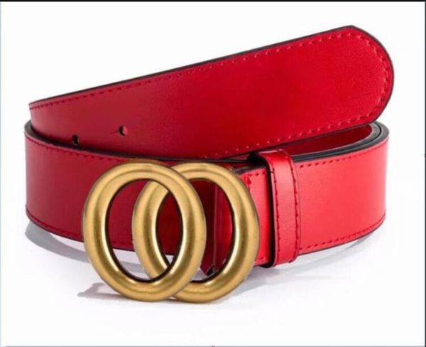 

2021 fashion big buckle genuine leather belt with box designer belts men women new mens belts 12color ing, Black;brown