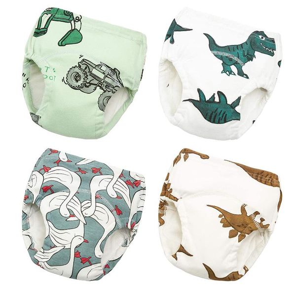 

cloth diapers woshilaocai baby washable reusable nappies grid/cotton training pant diaper fraldas winter version