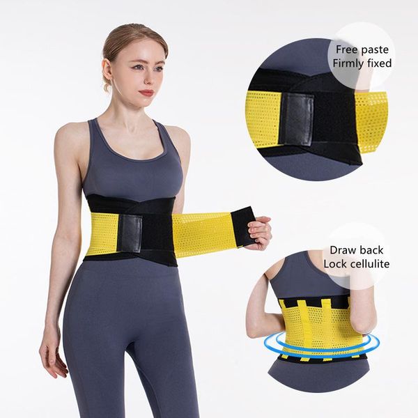 

women's shapers slimming waist trainer fitness running exercise adjustable breathable girdle postpartum bodybuilding reduce weight bell, Black;white