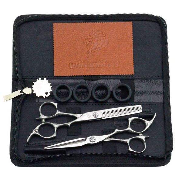 

hair scissors univinlions 5.5" cutting shears barber thinning tools professional hairdressing kit accessories clippers