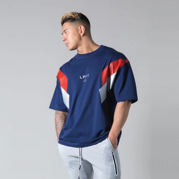 

new men t shirt striped print cotton 2021 summer tees harajuku hip hop streetwear tshirt brand clothing fitness male t-shirts trqo, White