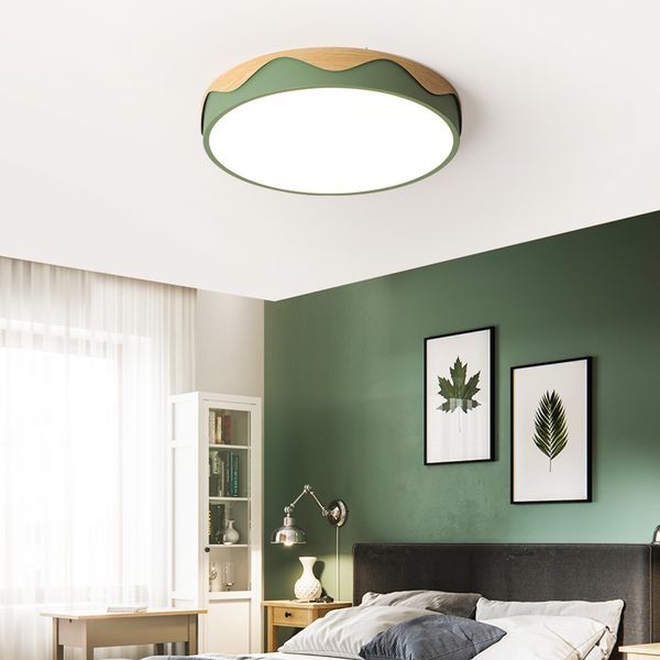 

nordic led light to kitchen room of the colored children macaron round dinner ceiling lamp assembly in surface hbgn