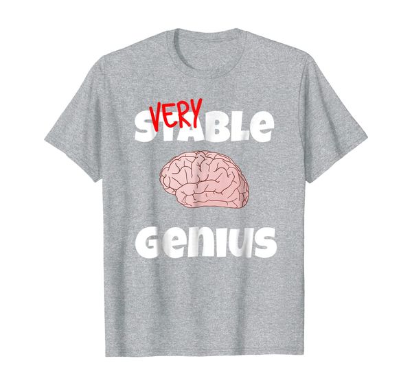 

very stable genius funny anti-trump t-shirt, White;black