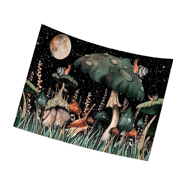 

tapestries 1pc home use decorative tapestry creative mushroom scene pendant