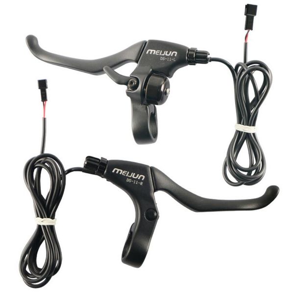 

bike brakes 1pair electric bicycle brake lever scooter cut off power with bell for mtb road 22.2mm diameter