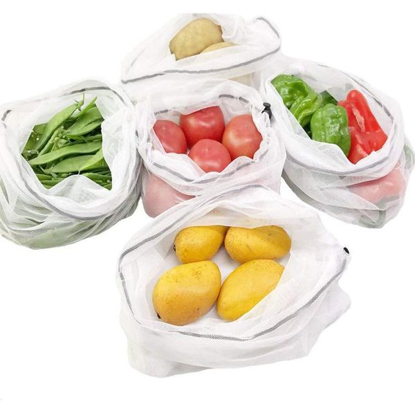 

hanging baskets eco friendly shopping toys mesh produce bags reusable vegetable fruit kitchen storage wholesale drop