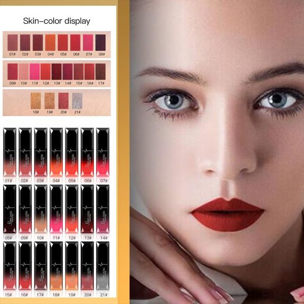 

lip gloss waterproof nude matte velvet glossy lipstick red tint colors women fashion makeup christmas gifts
