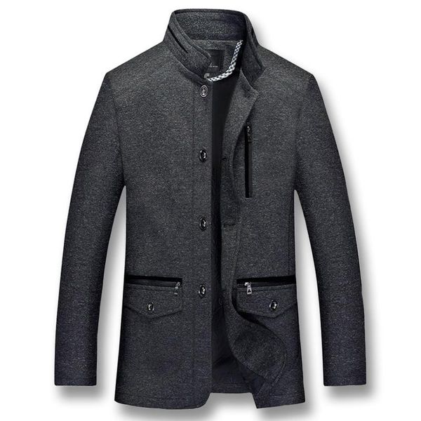 

men's jackets 2021 autumn middle-aged men jacket plus size daddy, Black;brown