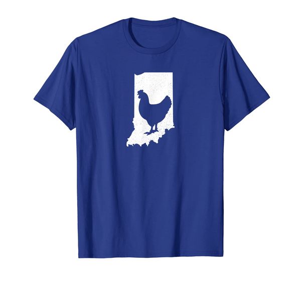 

indiana chicken t shirt poultry farmer gift state in, White;black