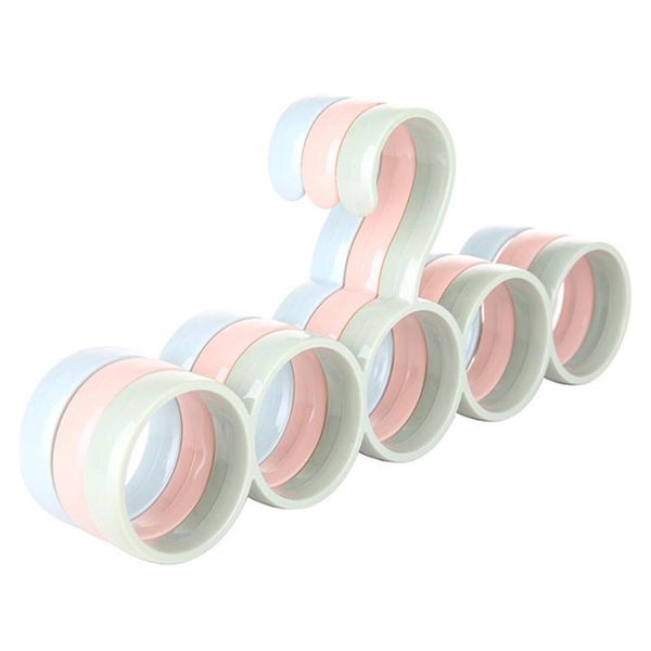 

laundry bags 5-hole ring rope slots holder 5 rings scarf shawl belt racks practical tools lsf