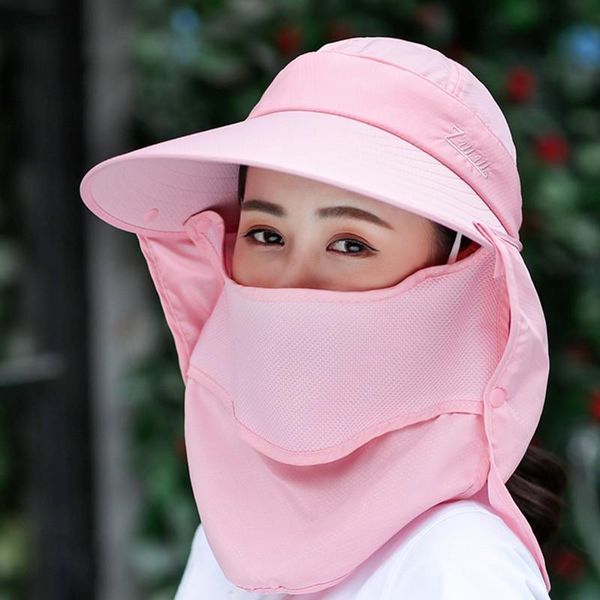 

wide brim hats summer sun hat women's anti-uv big sunscreen fisherman korean outdoor cycling travel hiking beach fashion, Blue;gray