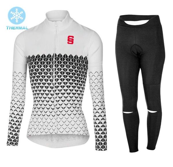 

racing sets winter thermal fleece women 2021 gs green scotte long sleeves cycling jerseys ropa ciclismo bicycle mtb bike clothing wears, Black;blue