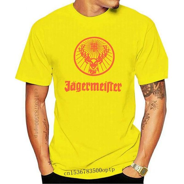 

men's t-shirts brand jagermeister logo solid color printed summer pure cotton breathable high-quality harajuku t shirts, White;black
