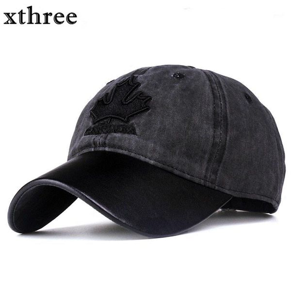 Xthree Berretto da Baseball da Donna Canada Ricamo Lettera Cappello Snapback da Uomo Casquette Gorras