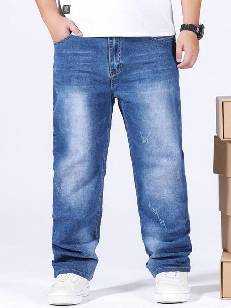 

men slant pocket jeans v31d#, Blue