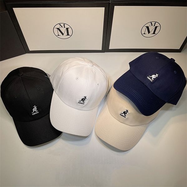 

kangaroo korean woman trend man kango1 cap letter embroidery baseball hat female summer net red brand sun protection 220312, Blue;gray