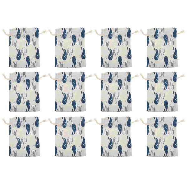 

storage bags 12pcs creative festival cloth drawstring pouches gifts