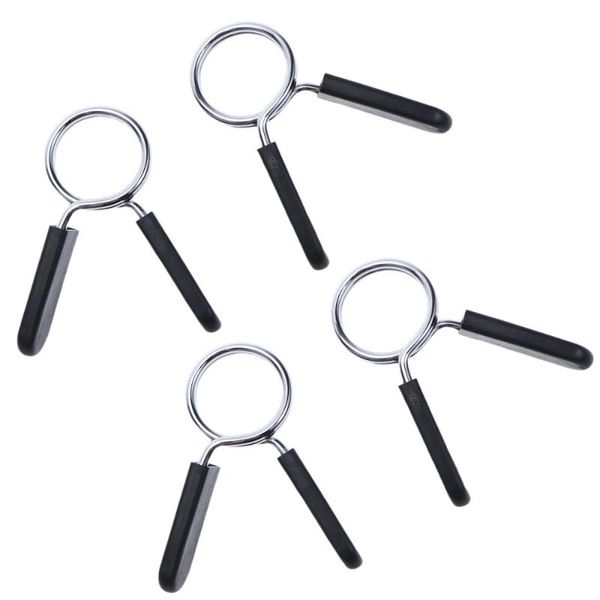 

accessories 4pcs 25mm/28mm dumbbell barbell clamps spring clip collars for powerlifting cross fit weightlifting gym