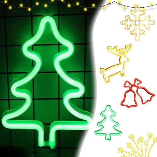 

night lights christmas neon light hanging tree decoration lamp for kitchen cabinet wardrobe room decor table