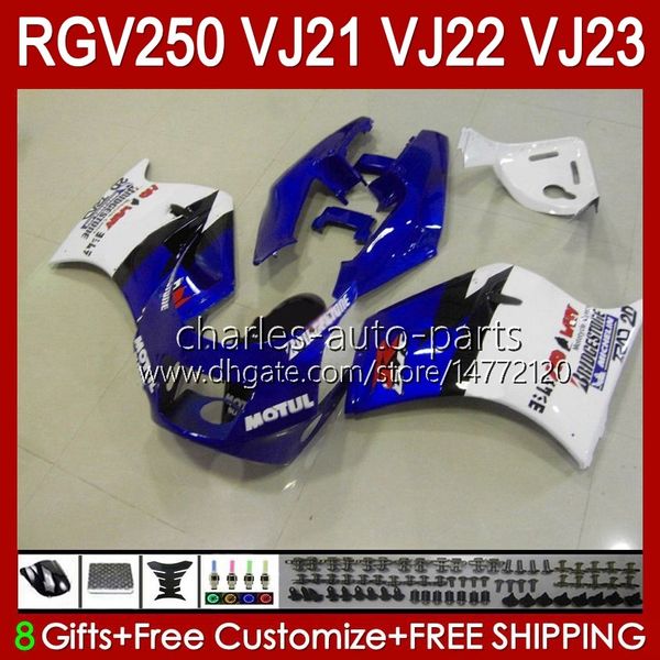 Kit carrozzeria OEM per SUZUKI 250CC RGV250 SAPC VJ21 RGV250 RGV-250CC 88 89 Carrozzeria 21HC.20 RGVT-250 RGV-250 Pannello RGVT RGV 250 CC 1988 1989 Kit carenatura completa fabbrica blu