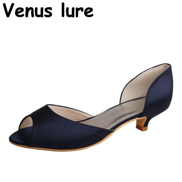 

dress shoes navy blue women kitten heel open toe, Black
