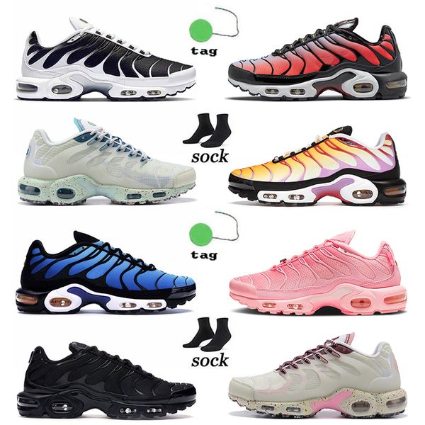 

authentic og plus tn se running shoes sisterhood triple black white terrascape mint green oreo mens women tuned tns outdoor trainers sneaker