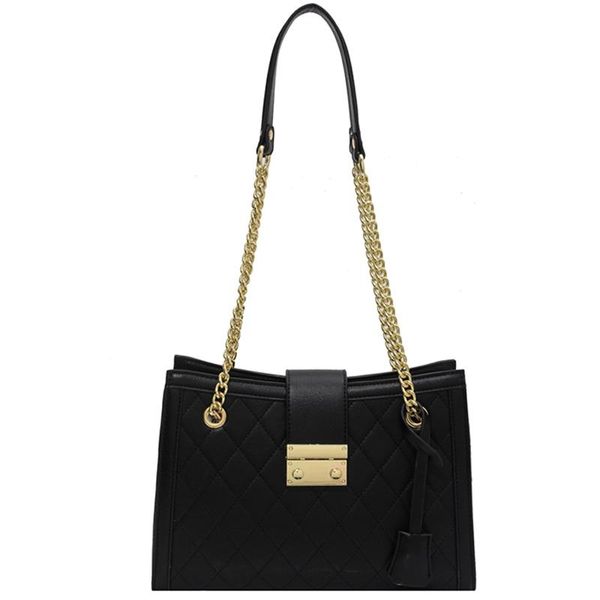 

evening bags design high-quality retro high-capacity handbag fashion chain rhombus shoulder bag dual-use underarm