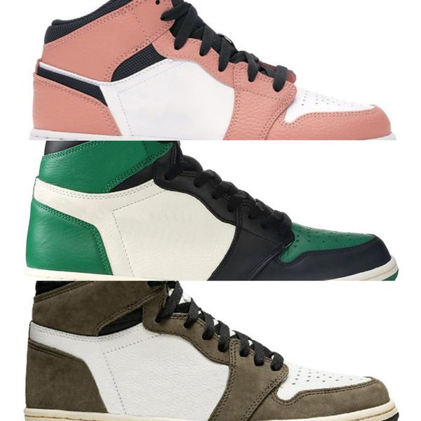 

1s basketball shoes jumpman iridescent reflective white light smoke grey mid milan multi-color sport sneakers mens trainers 36-46k8kk