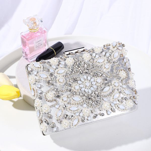 

fashion evening bag diamond small square dinner inlaid women's banquet