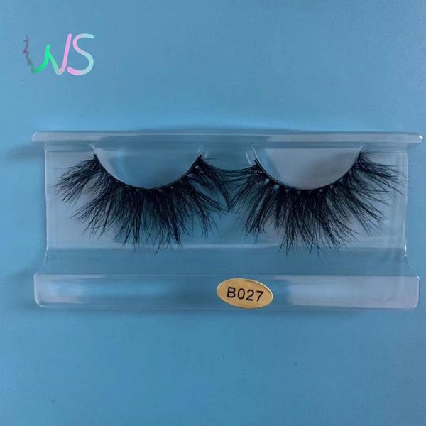 

false eyelashes 1 pair thick long 25mm mink lashes fluffy 3d makeup cruelty 5d lash bulk wholesale dramatic