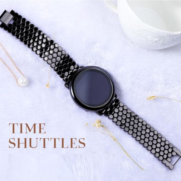 

watch bands 22mm band for samsung gear s3 stainless steel strap bracelet hollow metal belt 46mm galaxy quick release pins, Black;brown