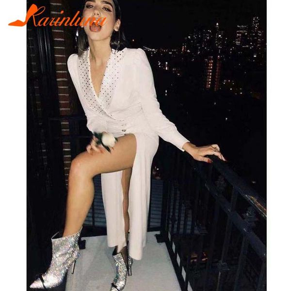 

boots karin sxey party pointed toe thin high heels bling ankle bowknot fashionable crystal zip big size 40, Black